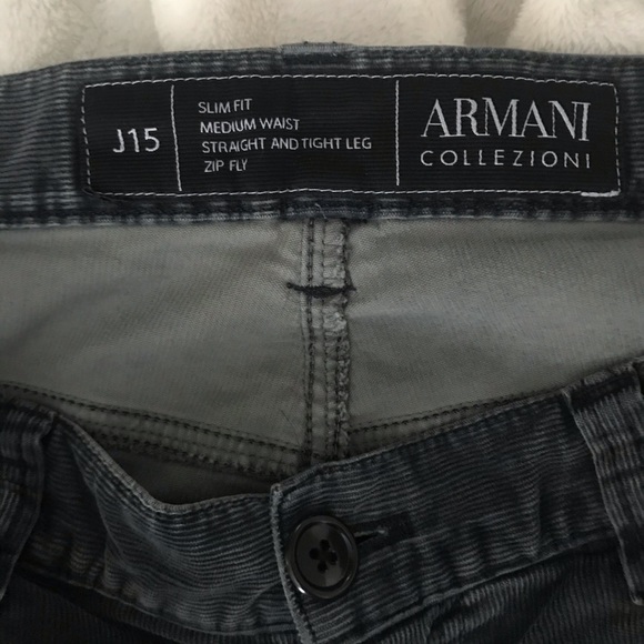 Armani Dark Teal Blue Corduroy Pants - Picture 6 of 8